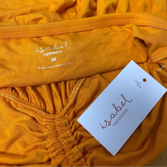 Babydoll Maternity Tank Top - Maternity By Ingrid & Isabel Orange Medium - Picture 12 of 12